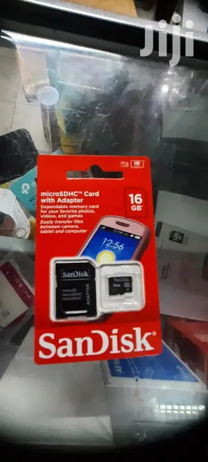 Sandisk Microsdxc 16gb Memory Card With Adapter.