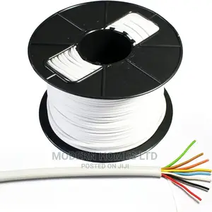 4 Core Burglar Alarm Cable White