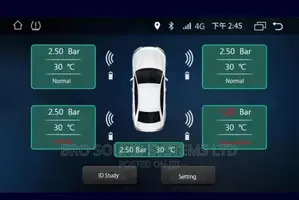 Real Time Tire Pressure Monitors for Android Stereo Systems