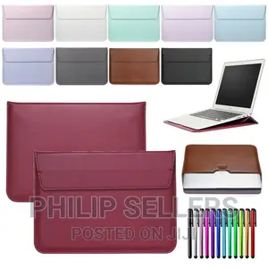 For Macbook Air Pro 11 12 13 Inch Retina PU Leather Pouch Sl
