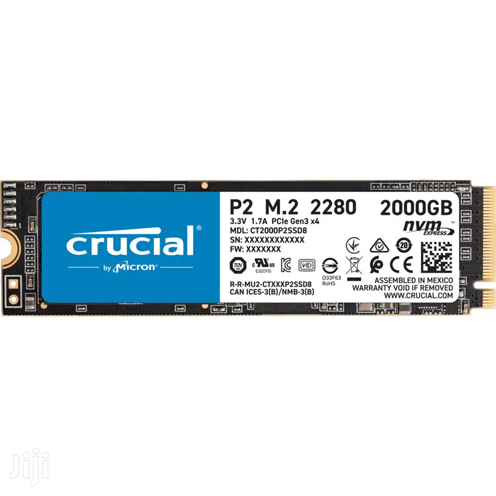 Crucial 2TB P2 Nvme Pcie M.2 Internal SSD