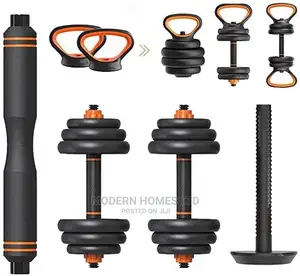 Multi Functional Dumbbell Set Adjustable Barbell Kettle Bell