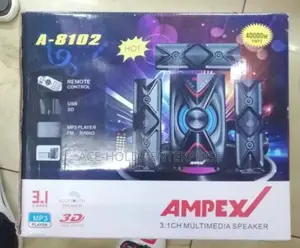 Ampex A-8102 3.1ch Bluetooth Sub-woofer,Usb Port,Fm – 40000w