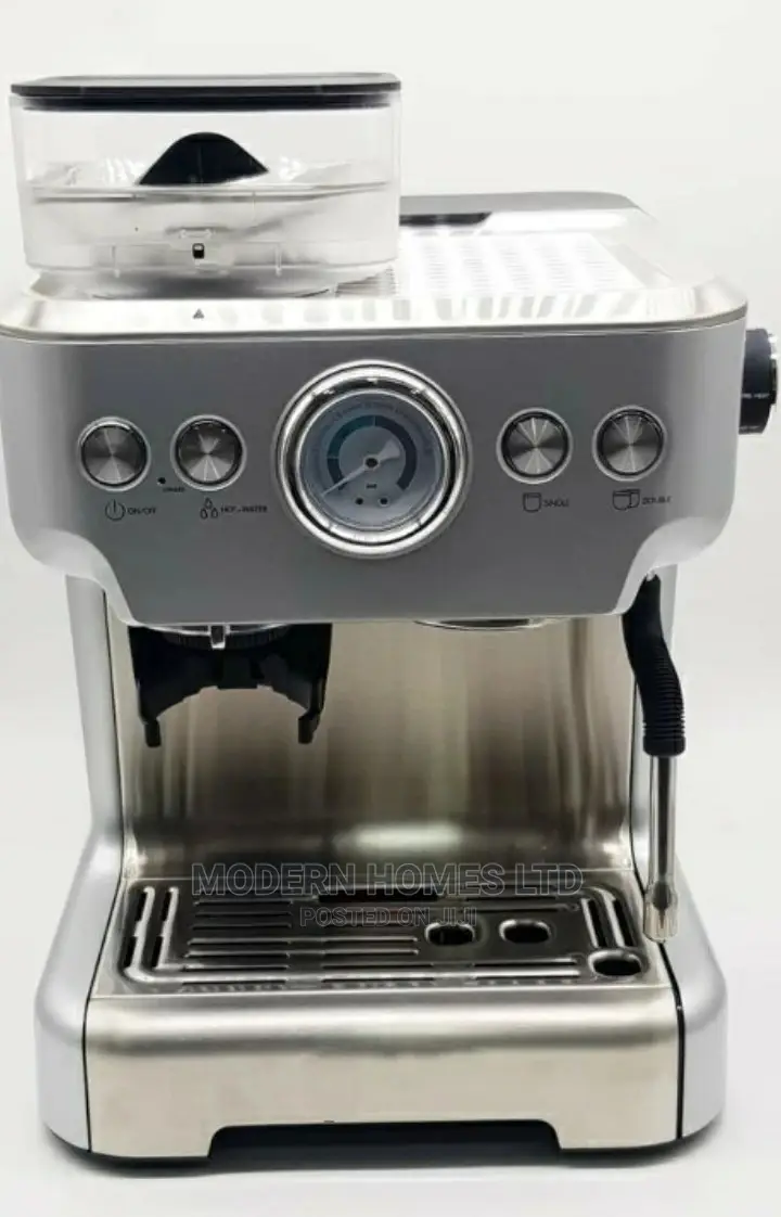 Espresso Coffee Machine With Inbuilt Coffee Grinder!
