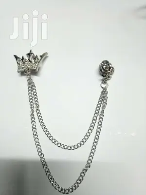 Crown Lapel Chain(Silver)