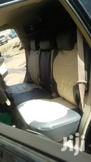 Cream/Black Car Seat Covers