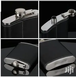 Whiskey Hip Flask With 2 Tot Glasses -200ml