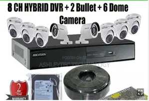 2 CCTV Camera Complete Installation Kit