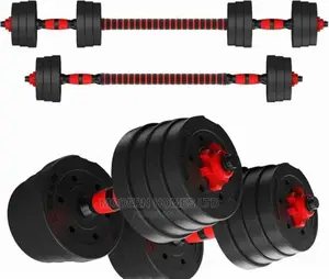 Set of 30kgs Rubber Coated Dumbbells