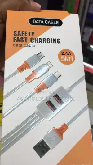 5 in 1 Fast Charging and Data Cable