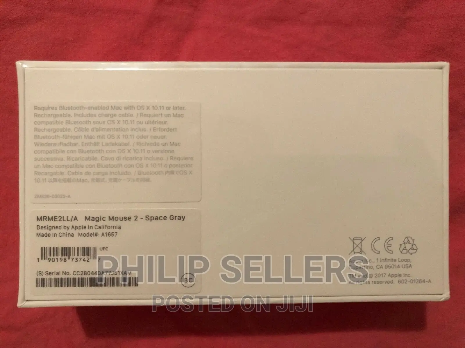 Apple Magic Mouse 2 Space Gray A1657 (Brand New Sealed)