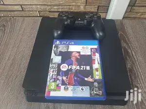 Black Slim Ps4 With FIFA 21