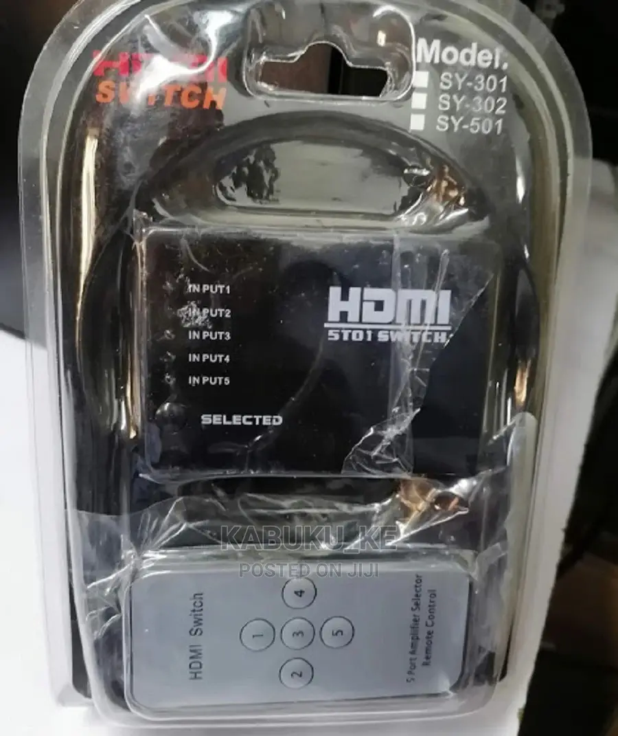 New 5 In 1 HDMI Switch