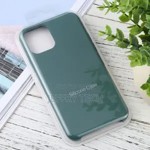 iPhone 11 Pro Max Solid Solid Silicone Shockproof Case