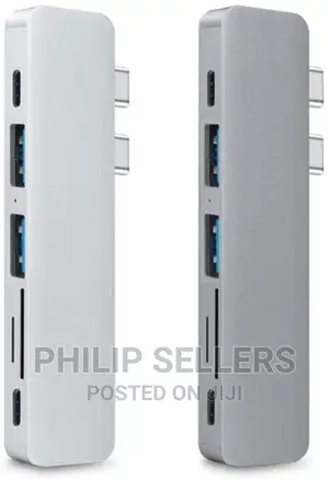 5 in 1 Type-C Hub 3.0 Dual Type-C USB Adapter With HDMI 4K