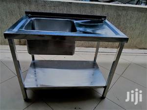 Stainless Steel Kitchen Sinks-Single With Under Shelf