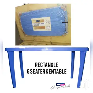 Kenpoly 6 Seater Rectangle Table. Cream