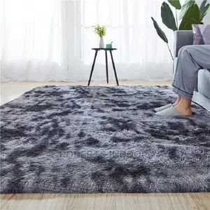 Dark Grey 5 by 8 Patched Soft Carpets