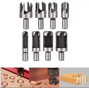 8pcs Set Wood Plug Bits