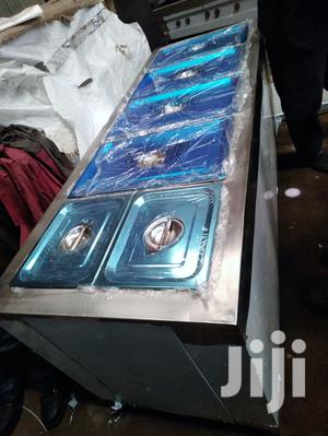 Food Warmer Bain Marie With Shelves Sliding Door 5-Partition