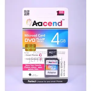 Aacend 4GB Microsdhc Memory Card With Adapter