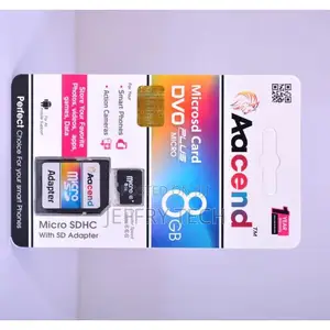 Aacend 8GB Microsdhc Memory Card With Adapter
