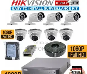 Eight 8 Hikvision 1080p Full HD CCTV Camera Complete System