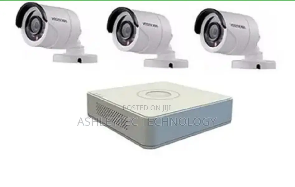 3-Cctv Cameras Security Surveillance Complete Syst