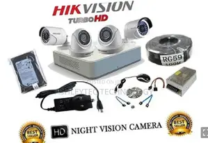 Hikvision Four CCTV Cameras Complete Security Surveillance S