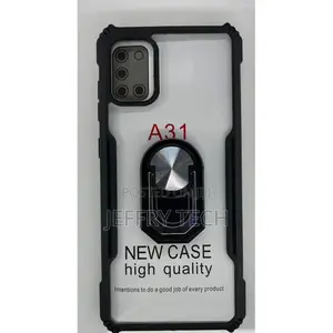 My Choice A31 Ring Armor Case Clear for Galaxy A31 Cover