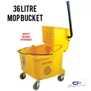 36 Litre Mop Bucket With Wheels Wringler