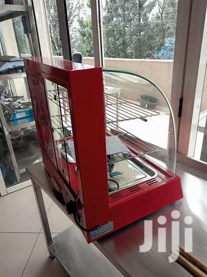 Chip's Display Warmer With Curved Glass & Racks