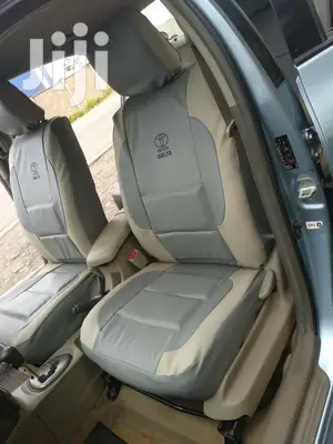 Beige and Grey Car Seat Covers