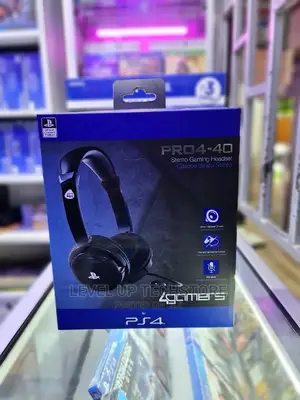 4gamers PRO4-40 - Gaming Headset for PS4/PC - Black