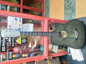 Acoustic Guitar With Engravement
