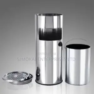 Standing Ashtray Rubbish Bin With Inner Bucket