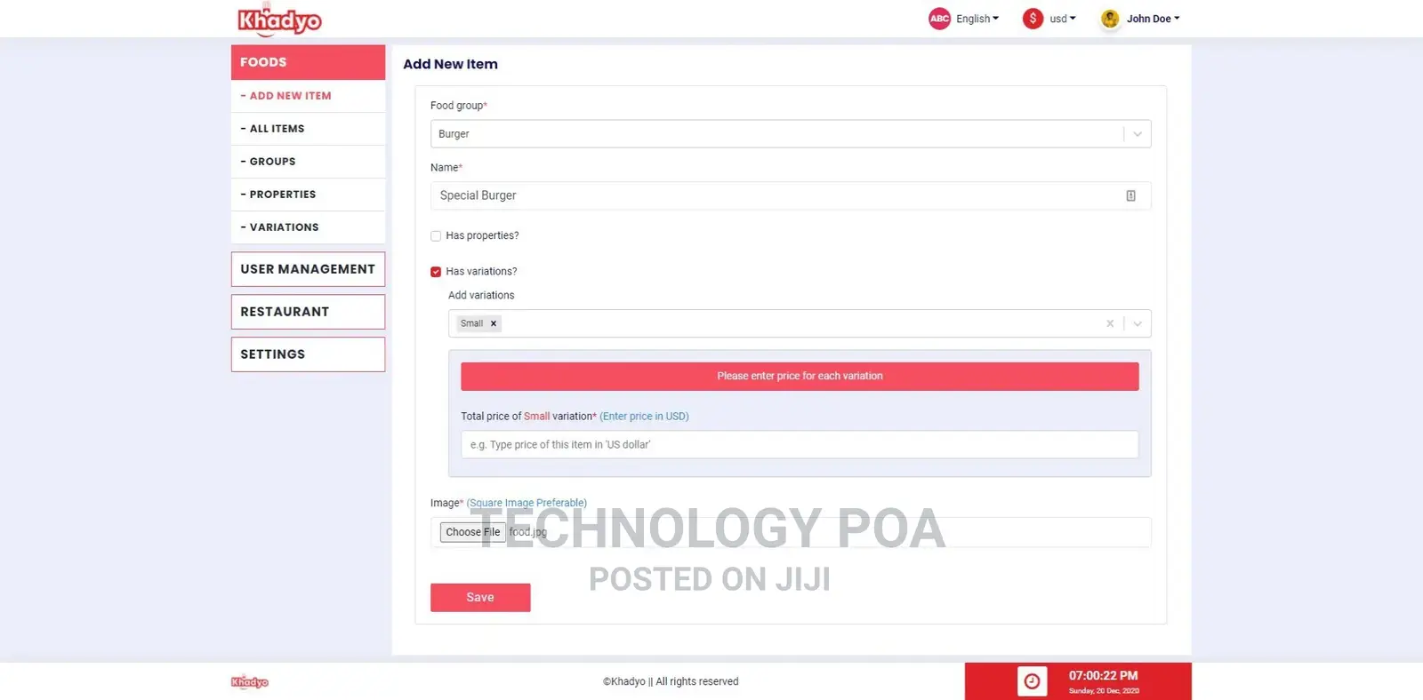 Restaurant Software