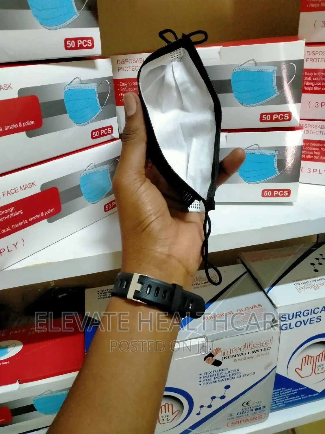 Black Surgical Mask