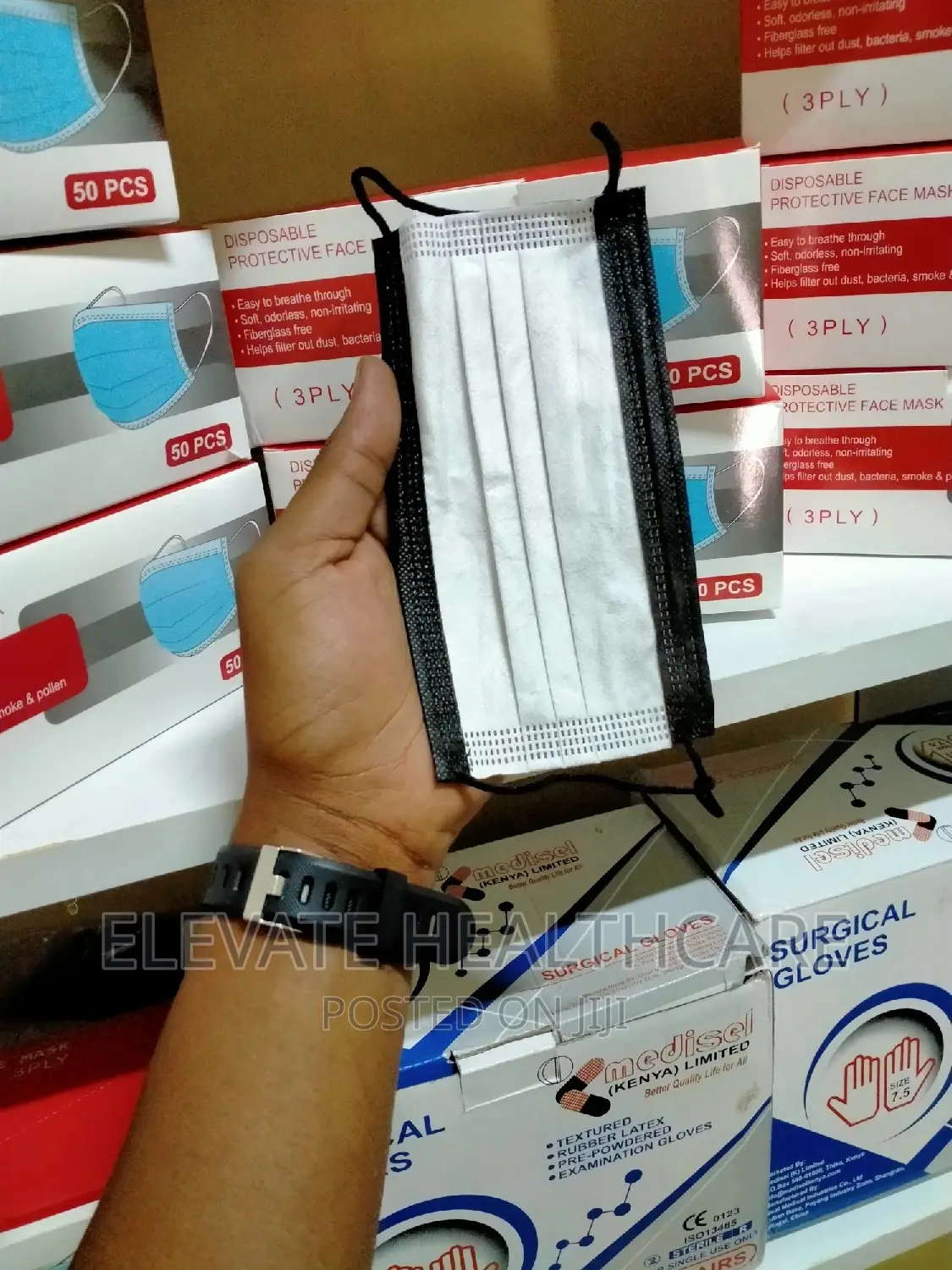 Black Surgical Mask