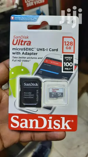 128 Gb Micro Sd With Adapter.