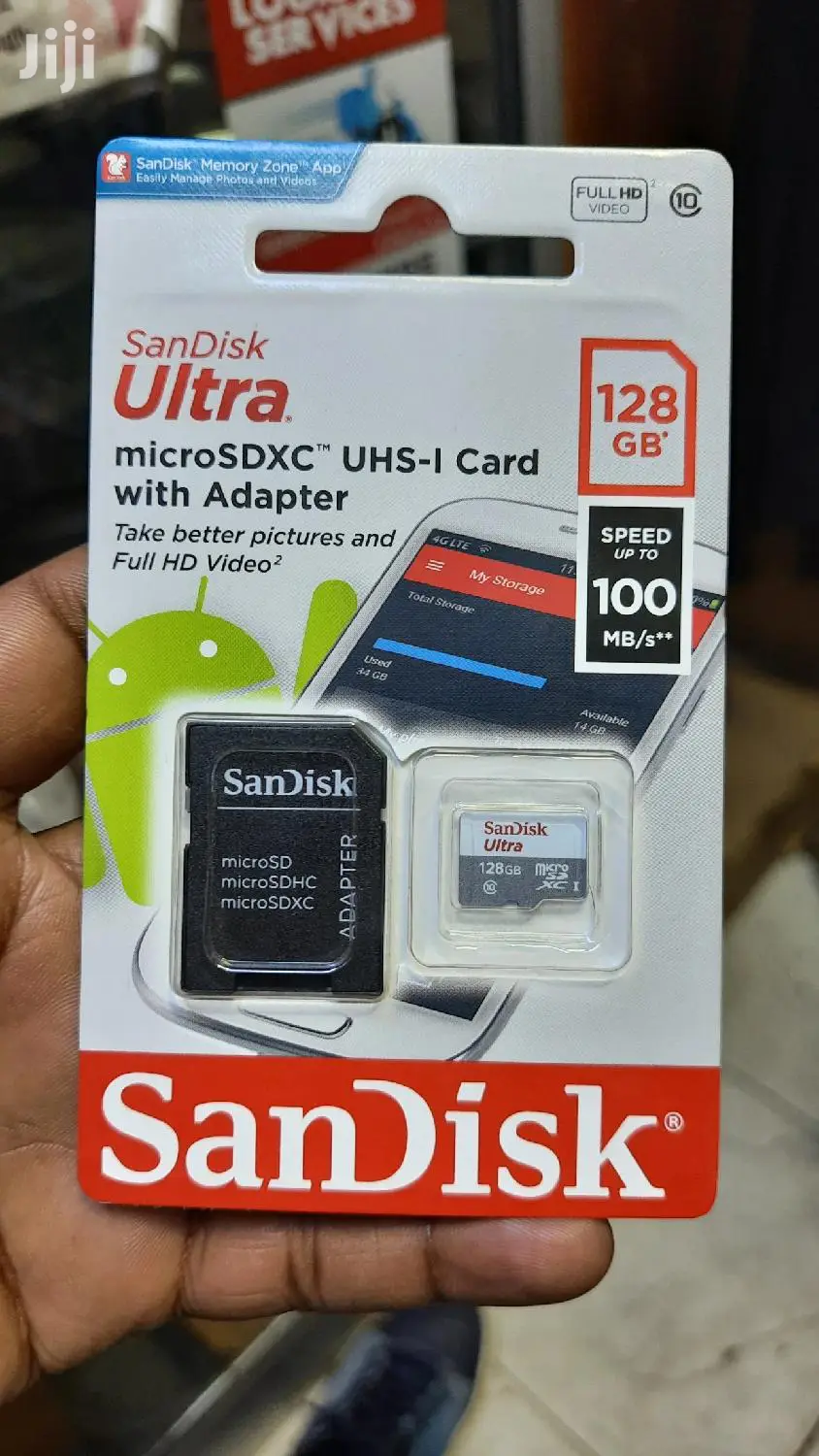 128 Gb Micro Sd With Adapter.