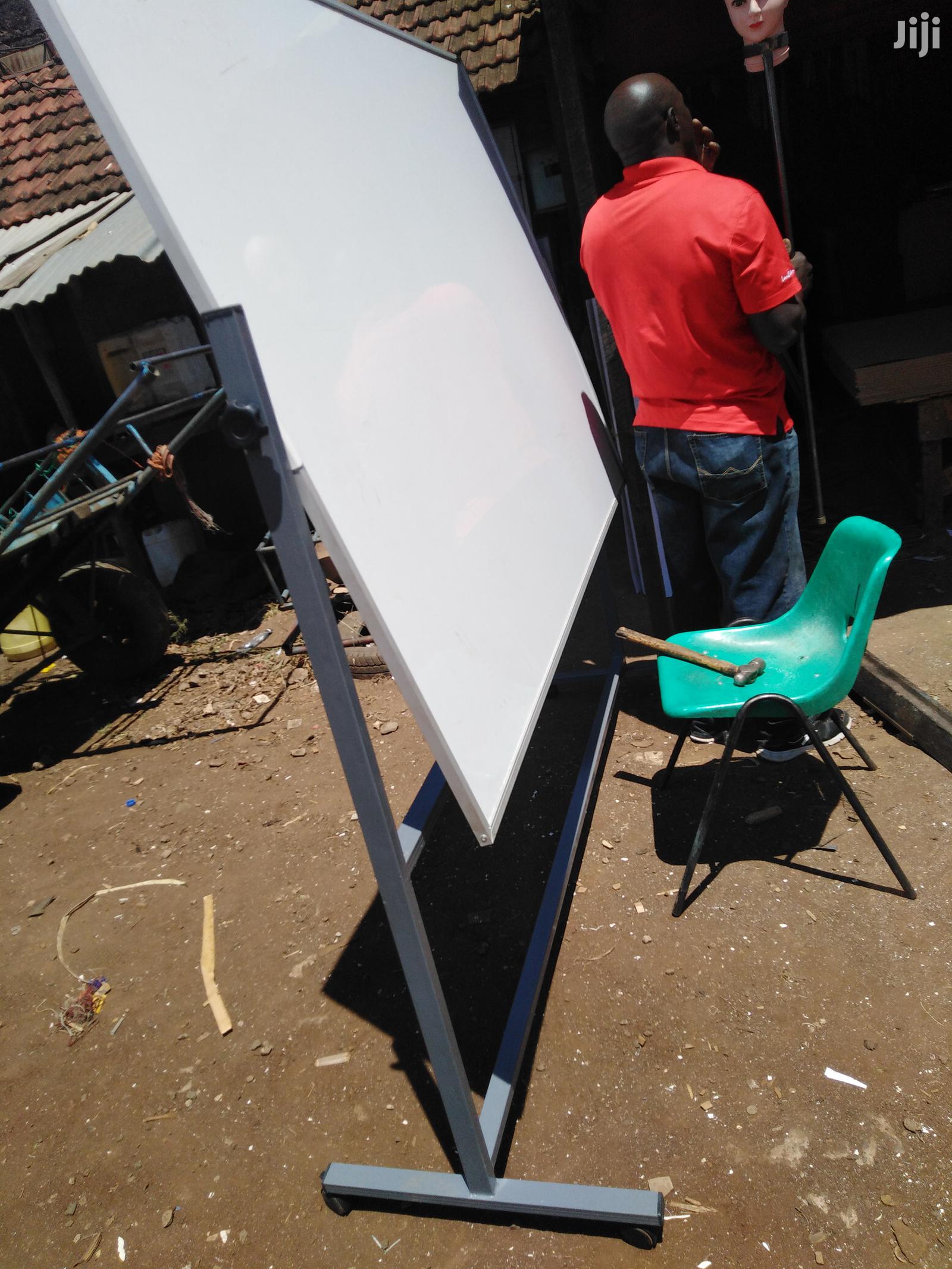 Whiteboard Rotational Double-Sided With Movable Wheels