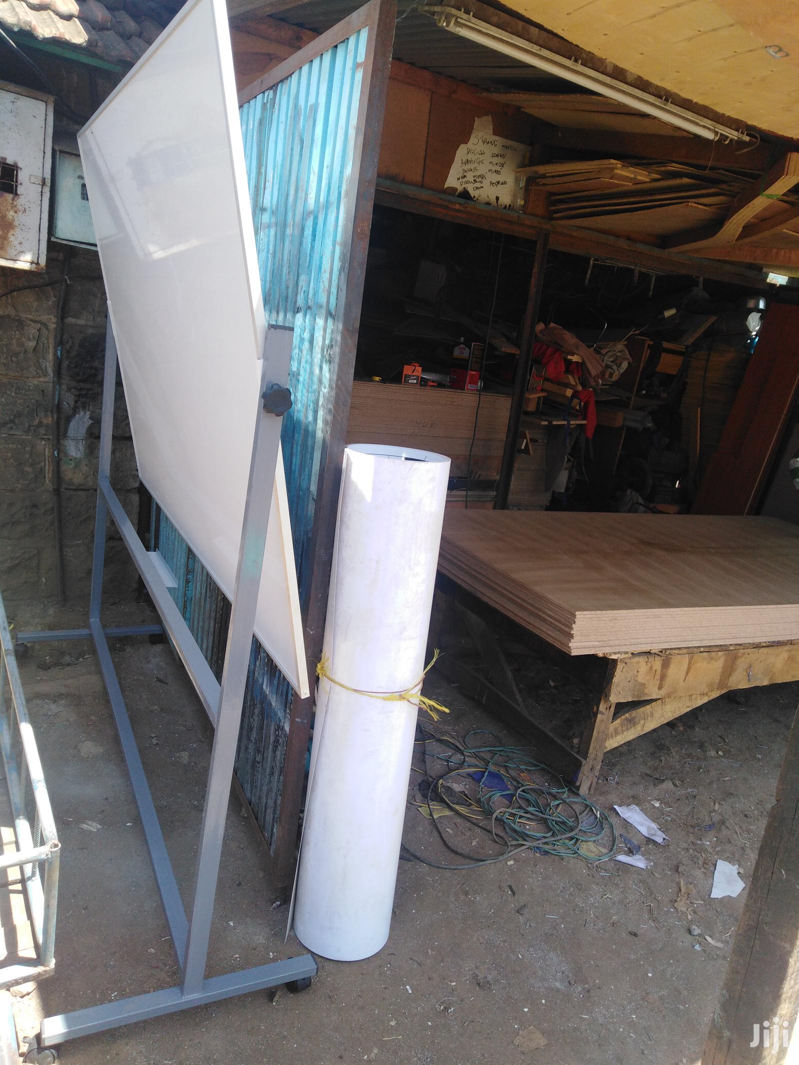Whiteboard Rotational Double-Sided With Movable Wheels