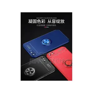 Mobile Phone Cover Silicone Scrub Soft Case Ring Bracket Fo