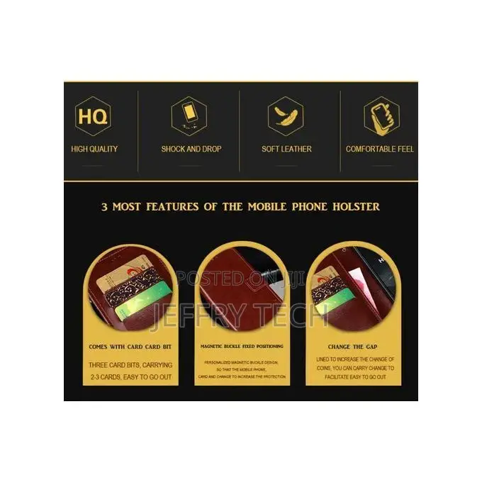 Rich Boss Case for Tecno Camon 12 Leather Flip Case