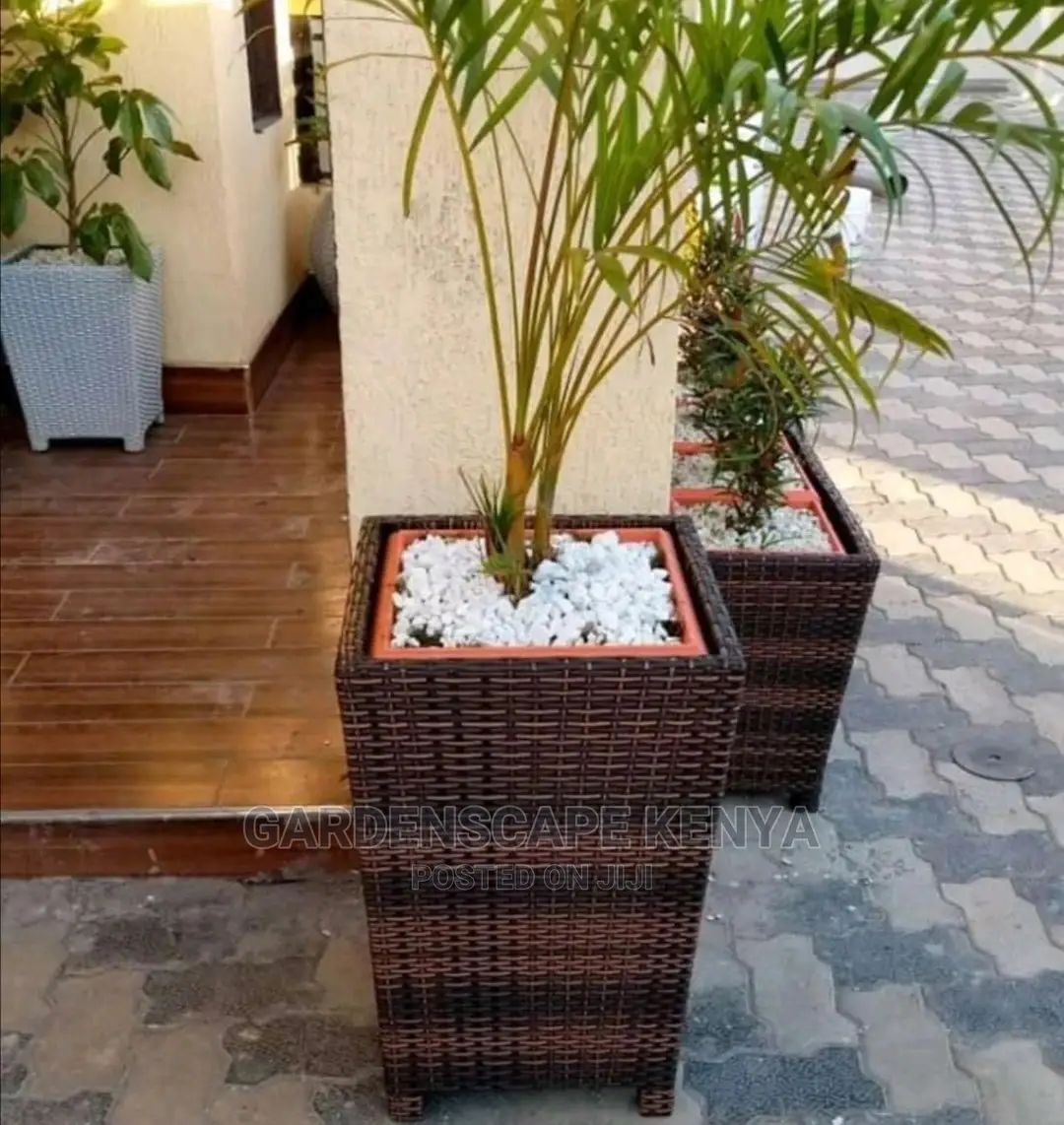 Single Rattan Flower Vase