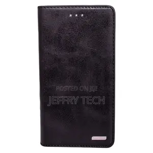 Rich Boss Leather Flip Case for Huawei Y9,Black