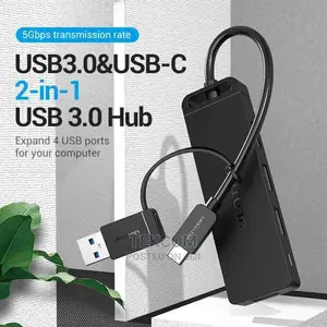 Vention USB Hub- 4 Port With USB C USB 3.0