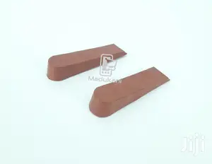 4 Pack Rubber Door Stopper Wedges, Non Marking, Anti Slip