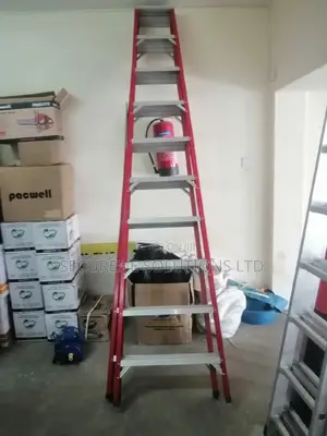 Ladder 10 Steps Fibre Glass Double Sided Step Ladder